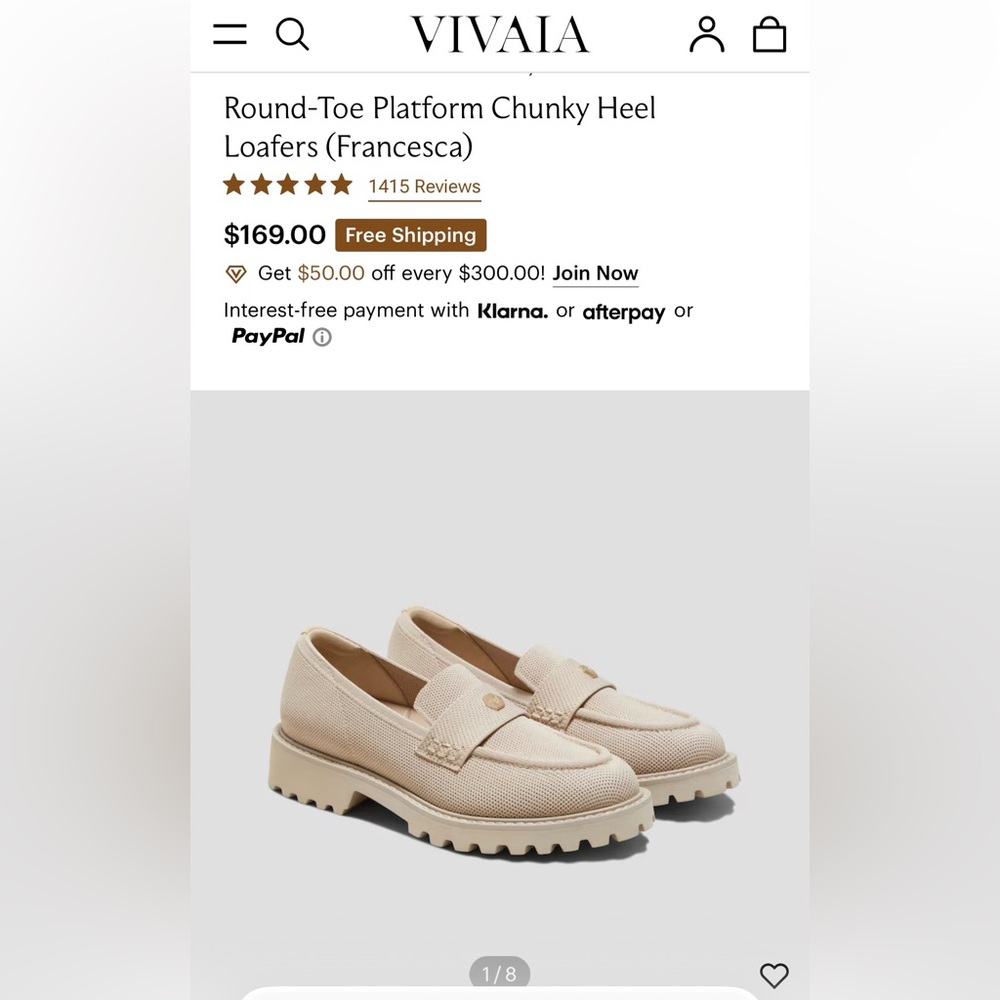 Round-Toe Platform Chunky Heel Loafers (Francesca) 39